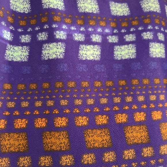 Lularoe Cassie skirt - NWOT - size 2XL - blue and orange print - Picture 3 of 5